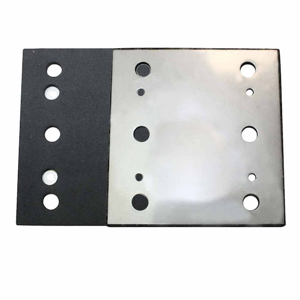 Superior Pads And Abrasives 1/4 Sheet, 6 Hole Stick on Square Sanding Pad Replaces Milwaukee 14-67-0275, Ridgid 200202538 SPD19 - main